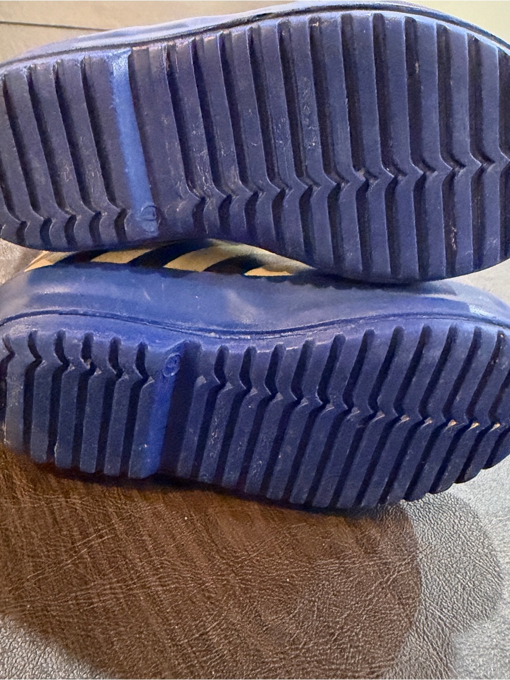 Hunter Kids Blue, White & Mint Striped Rain Boots - Picture 7 of 10